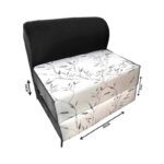 کاناپه تخت شو یک نفره شاخ و برگ مینیمال مدل M1125 - Image 2