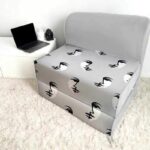 کاناپه تخت شو یک نفره نقاشی مینیمال صورت مدل M1128