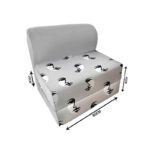 کاناپه تخت شو یک نفره نقاشی مینیمال صورت مدل M1128 - Image 2