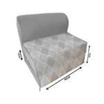 کاناپه تخت شو یک نفره مینمیال خطی مدل M1133 - Image 2