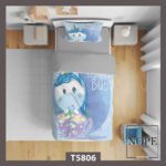 روتختی کودک طرح فانتزی اسب تکشاخ آبی رنگ