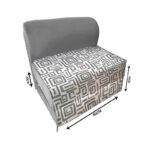 کاناپه تخت شو یک نفره مینیمال مدل M1138 - Image 2