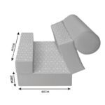 کاناپه تخت شو یک نفره ساده و مینیمال مدل M1140 - Image 3