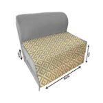 کاناپه تخت شو یک نفره مینیمال لوزی مدل M1141 - Image 2