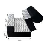 کاناپه تخت شو یک نفره جناقی هفت و هشت مدل M1145 - Image 3