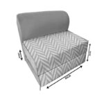 کاناپه تخت شو یک نفره مینیمال جناقی مدل M1146 - Image 2