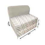 کاناپه تخت شو یک نفره گل مینیمال مدل M1148 - Image 2