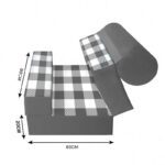 کاناپه تخت شو یک نفره چهارخونه شطرنجی مدل M1152 - Image 3