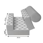 کاناپه تخت شو یک نفره مینیمال مدل M1159 - Image 3