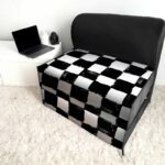 کاناپه تخت شو یک نفره شطرنجی مدرن مدل M1161