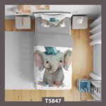 روتختی بچگانه طرح فیل کلاه دار