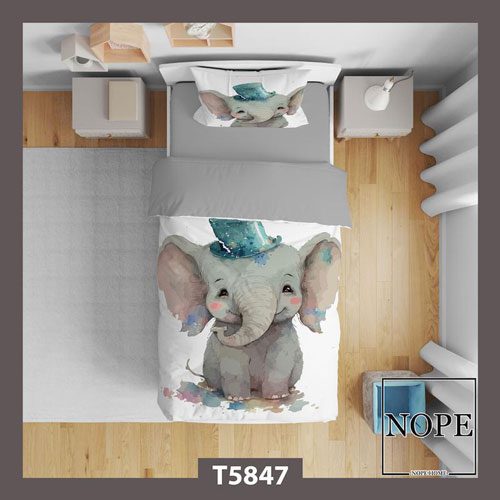 روتختی بچگانه طرح فیل کلاه دار