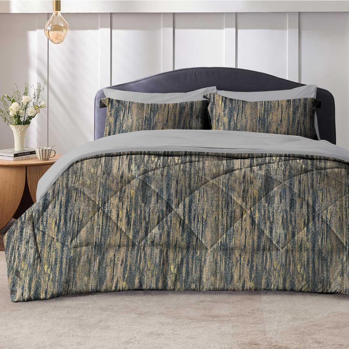 سبز-تیره سرویس روتختی مخمل شانل سیلور