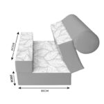 کاناپه تخت شو یک نفره برگ ساده مدل M1115 - Image 2