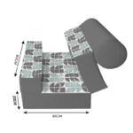 کاناپه تخت شو یک نفره پترن مینیمال مدل M1120 - Image 3