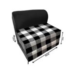 کاناپه تخت شو یک نفره چهارخونه شطرنجی مدل M1151 - Image 3