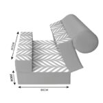 کاناپه تخت شو یک نفره مینیمال گل مدل M1155 - Image 3