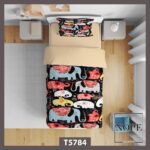 روتختی کودک طرح فیل های رنگارنگ