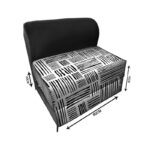 کاناپه تخت شو یک نفره سبدی مینیمال مدل M1165 - Image 3