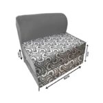 کاناپه تخت شو یک نفره هندسی مینیمال مدل M1170 - Image 2