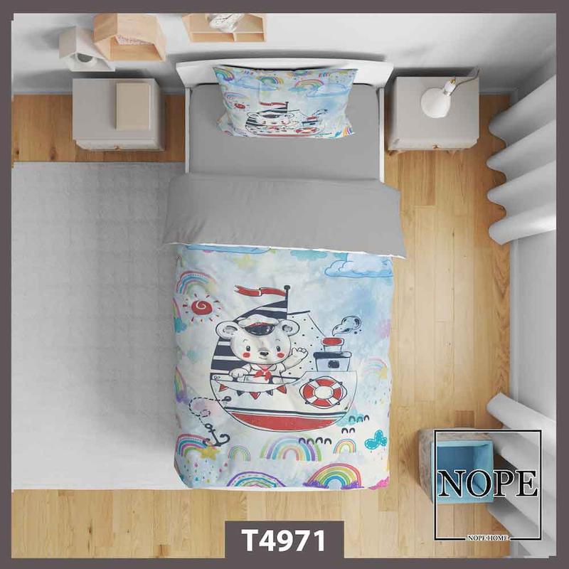 روتختی کودک طرح کشتی و خرس