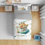 روتختی کودک طرح خرس و هلیکوپتر