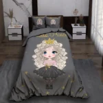 روتختی کودک طرح دختر موفرفری مدل TS01 - Image 3