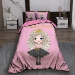 روتختی کودک طرح دختر موفرفری مدل TS01 - Image 4