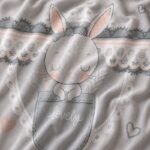 پرده کودک خرگوشی W6433 - تصویر 4