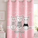 پرده کودک گربه W6297